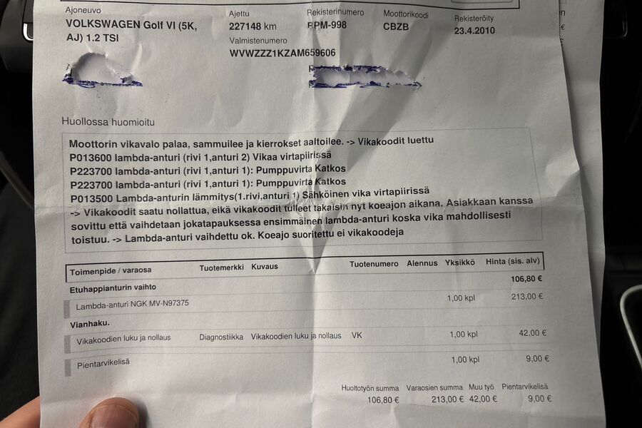 Volkswagen Golf vaihtoauto