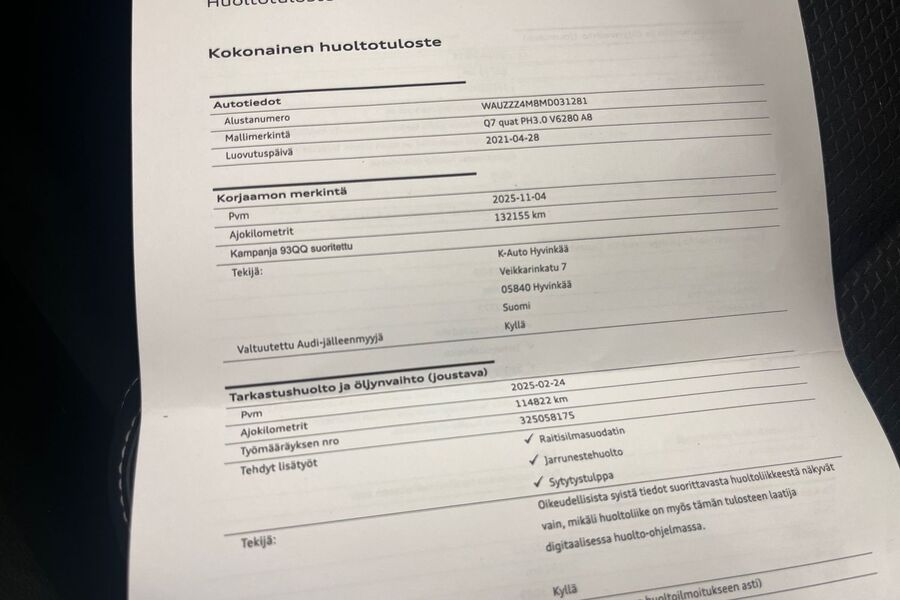 Audi Q7 vaihtoauto