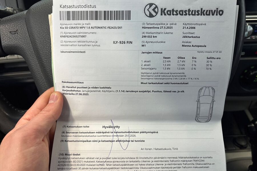 Kia Cerato vaihtoauto