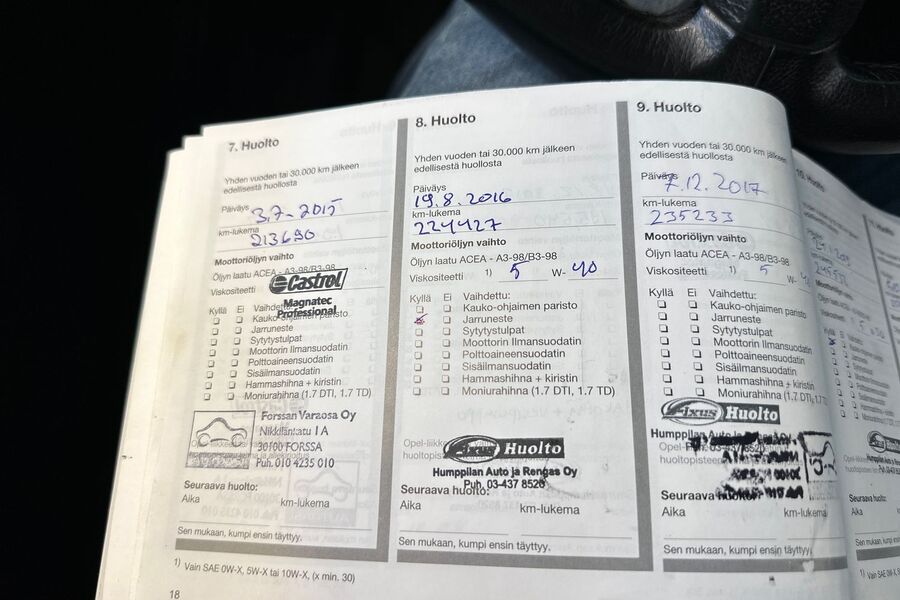 Opel Zafira vaihtoauto