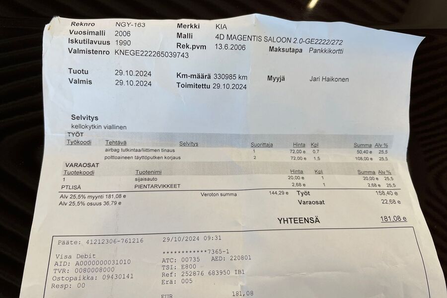 Kia Magentis vaihtoauto