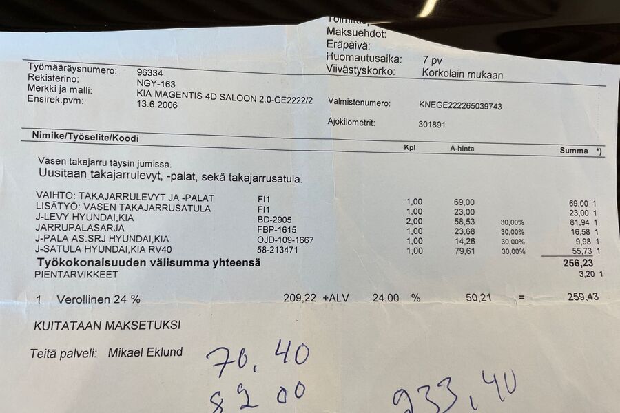 Kia Magentis vaihtoauto