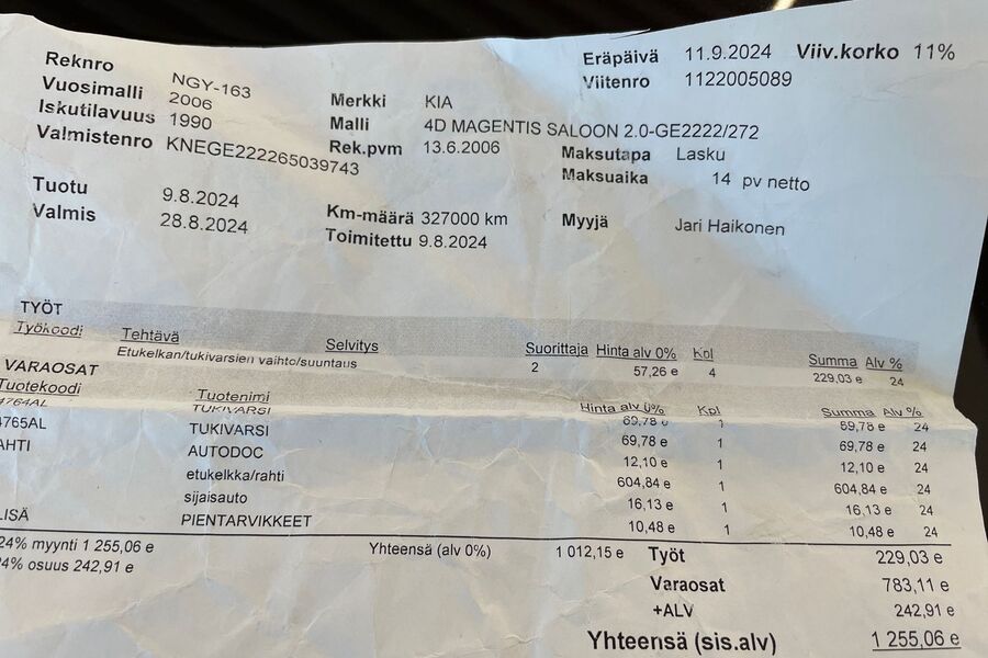 Kia Magentis vaihtoauto