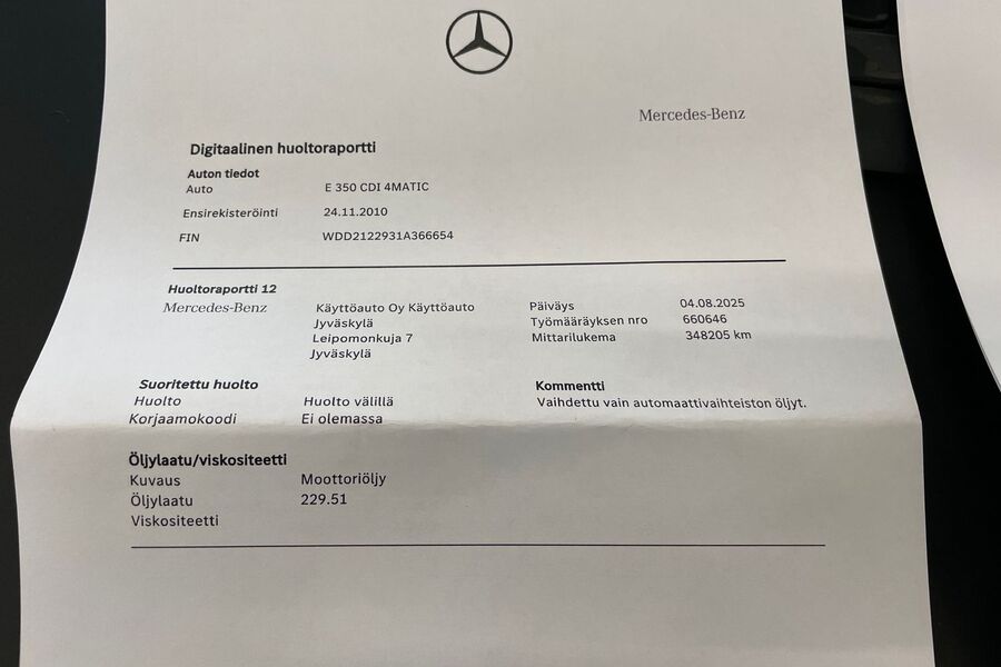 Mercedes-Benz E vaihtoauto