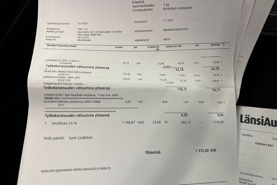 Opel Astra vaihtoauto