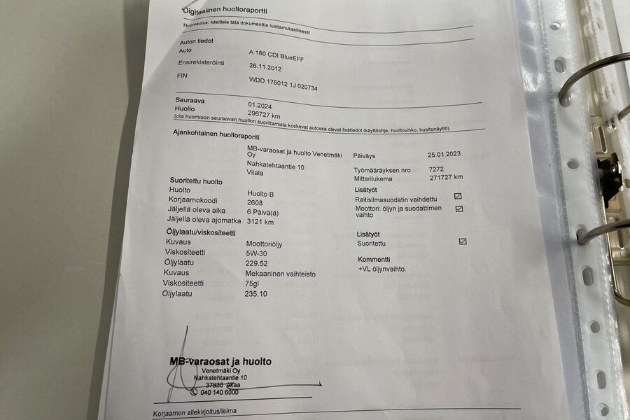 Mercedes-Benz A vaihtoauto