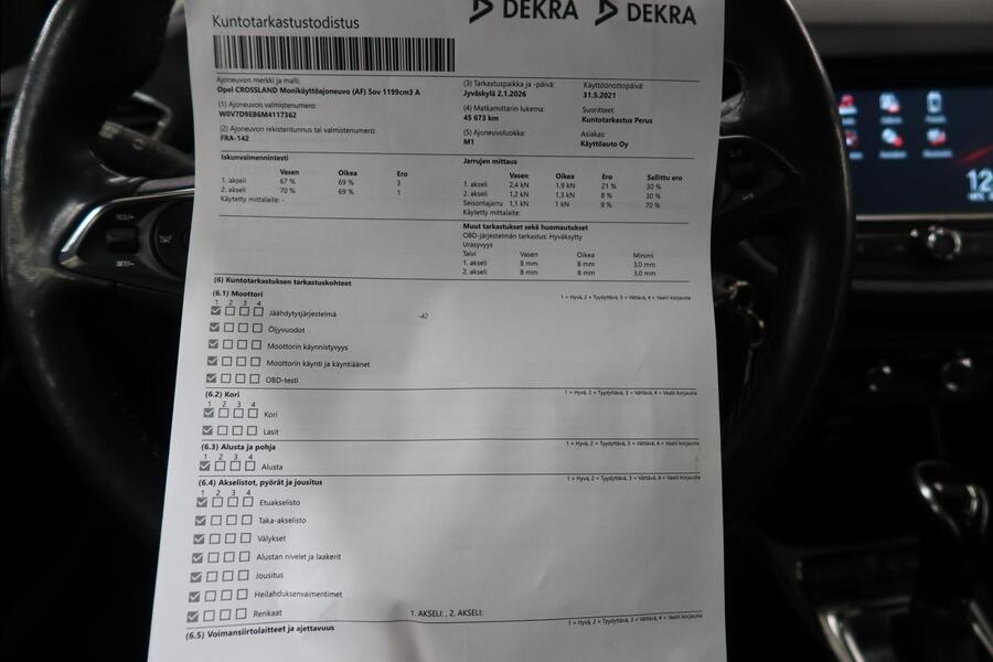 Opel Crossland vaihtoauto