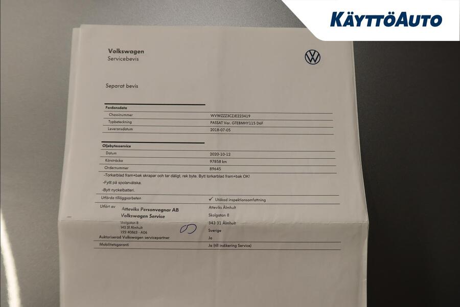 Volkswagen Passat vaihtoauto