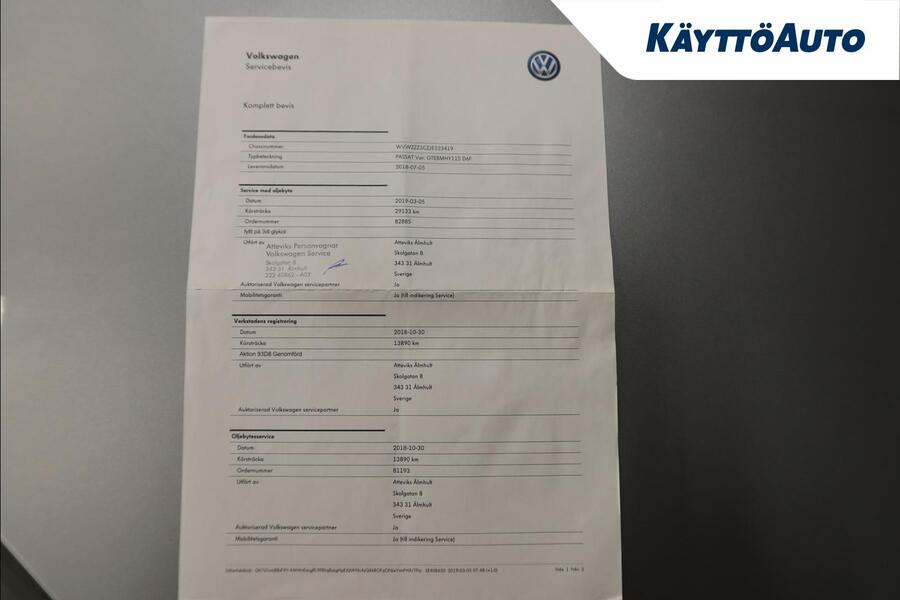 Volkswagen Passat vaihtoauto