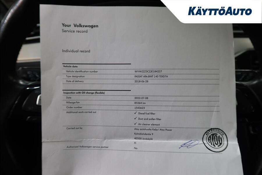 Volkswagen Passat vaihtoauto