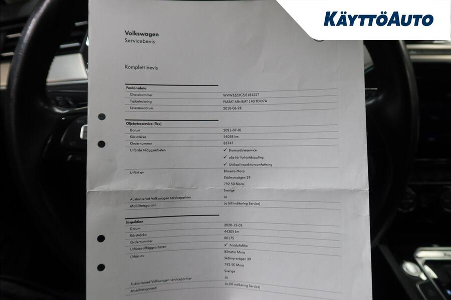 Volkswagen Passat vaihtoauto