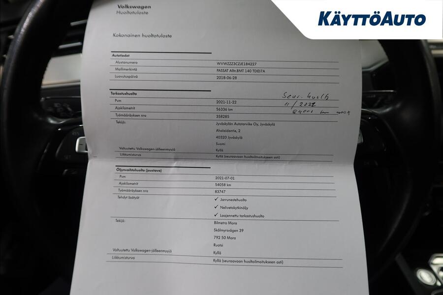 Volkswagen Passat vaihtoauto