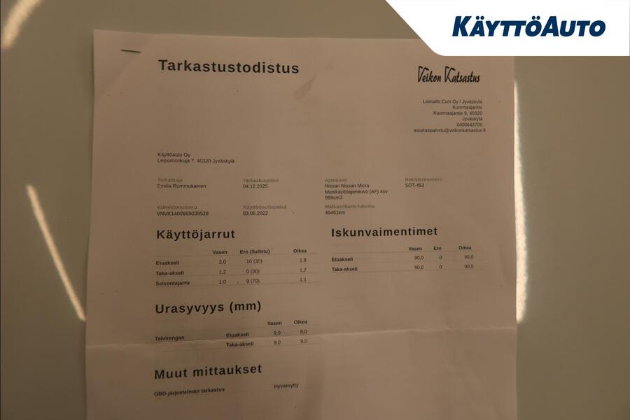 Nissan Micra vaihtoauto