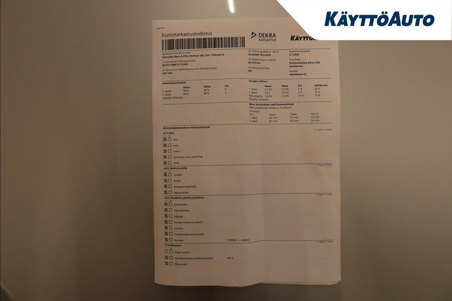 Mercedes-Benz A vaihtoauto