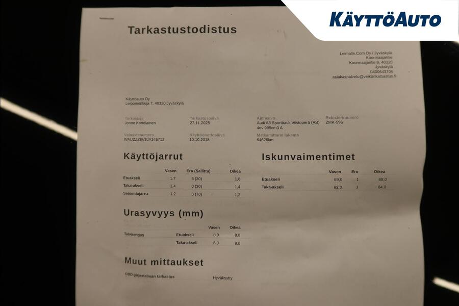 Audi A3 vaihtoauto