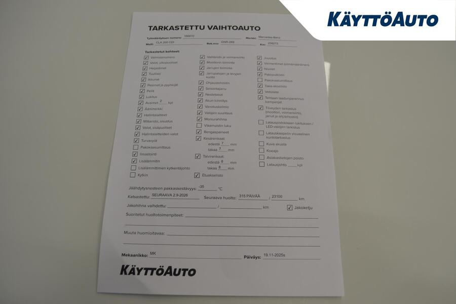 Mercedes-Benz CLA-sarja vaihtoauto