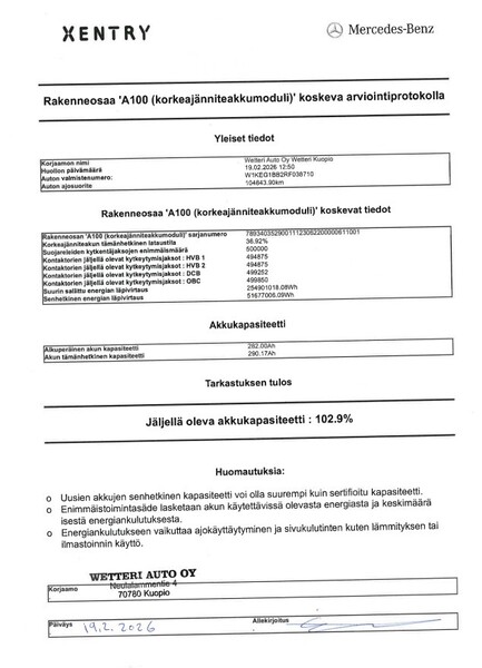 Mercedes-Benz EQE vaihtoauto