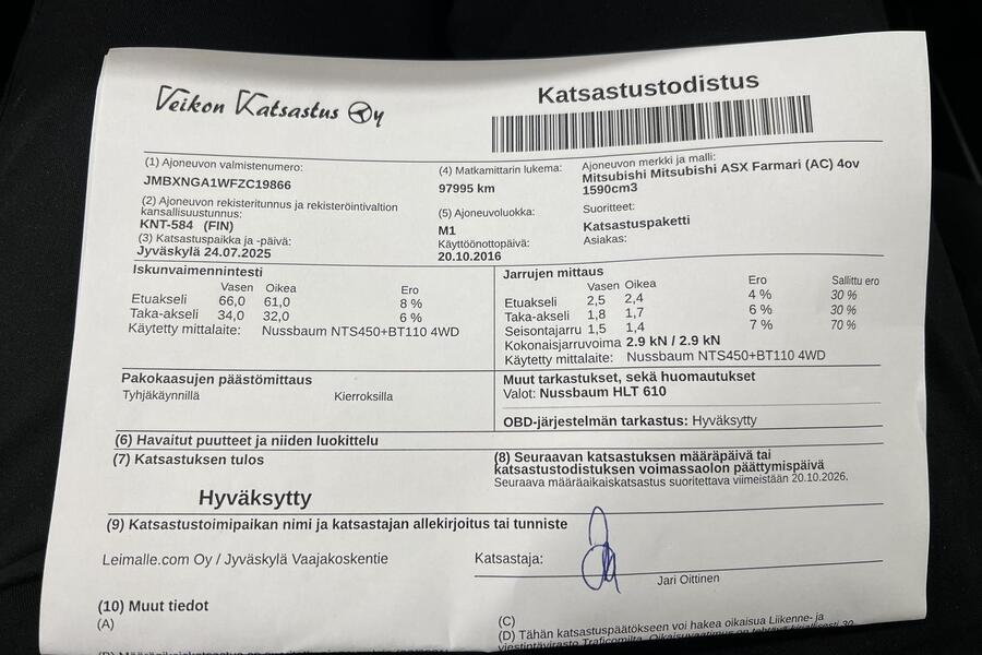 Mitsubishi ASX vaihtoauto