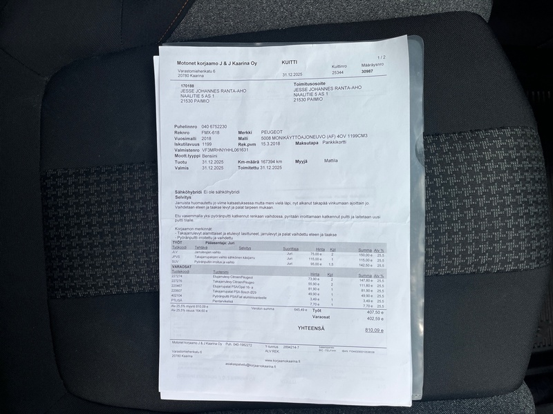 Peugeot 5008 vaihtoauto