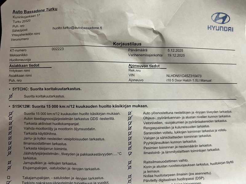 Hyundai i10 vaihtoauto