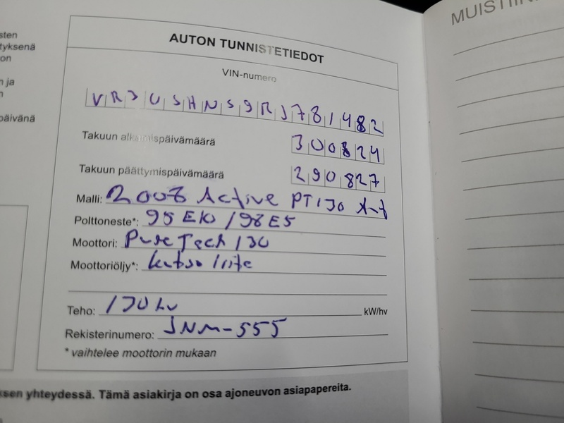 Peugeot 2008 vaihtoauto