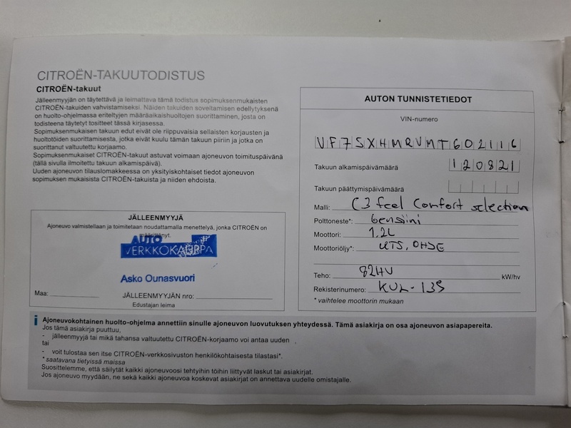 Citroën C3 vaihtoauto