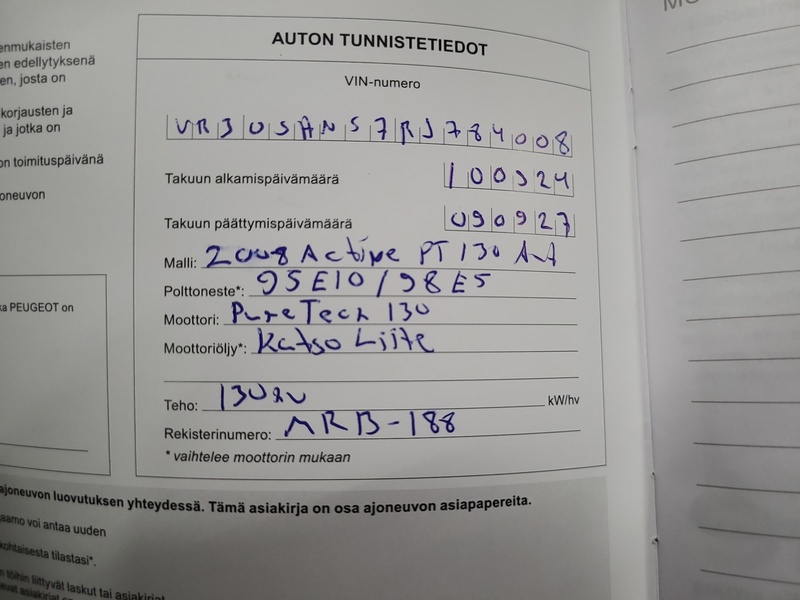 Peugeot 2008 vaihtoauto
