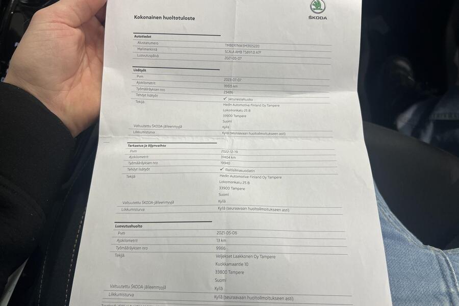 Skoda Scala vaihtoauto