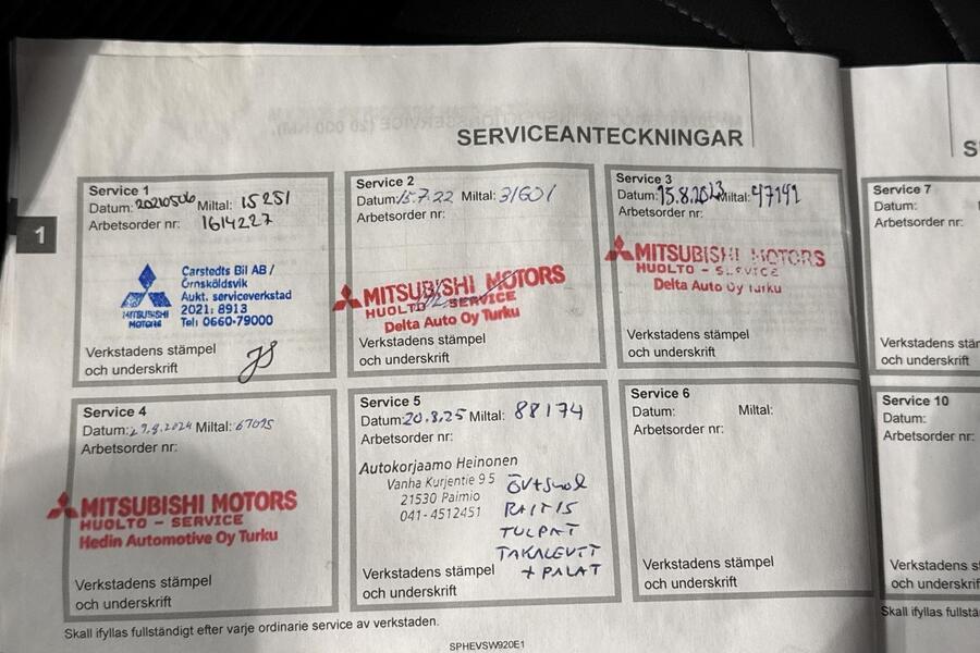 Mitsubishi Outlander PHEV vaihtoauto