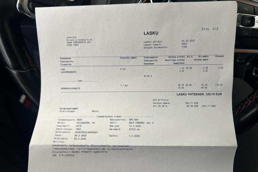 Volkswagen Golf vaihtoauto