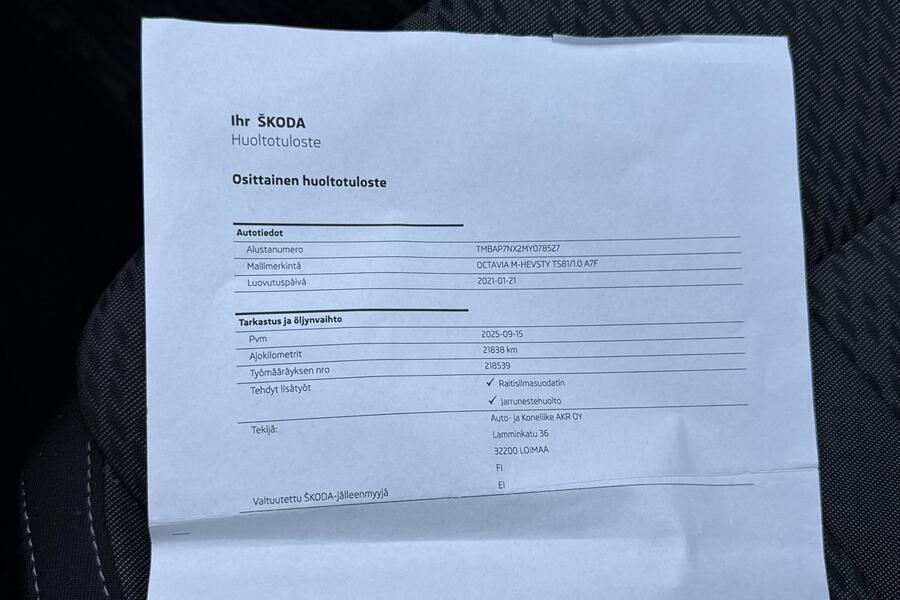 Skoda Octavia vaihtoauto