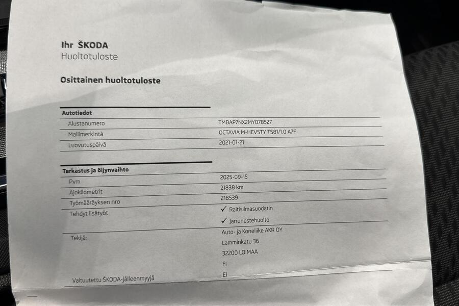 Skoda Octavia vaihtoauto