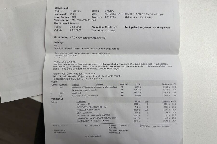 Skoda Fabia vaihtoauto