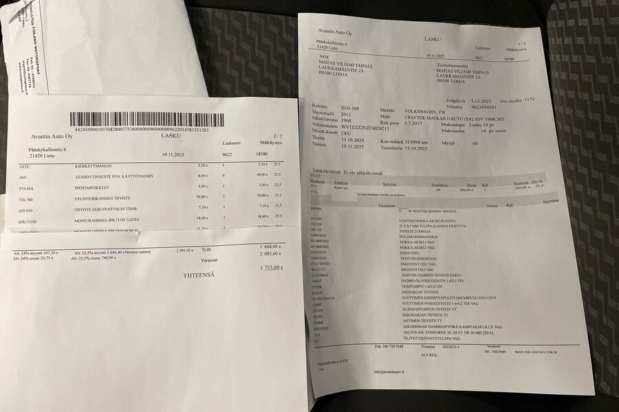 Volkswagen Crafter vaihtoauto