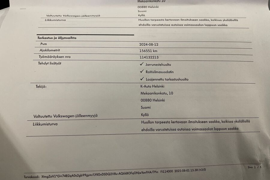 Volkswagen Passat vaihtoauto