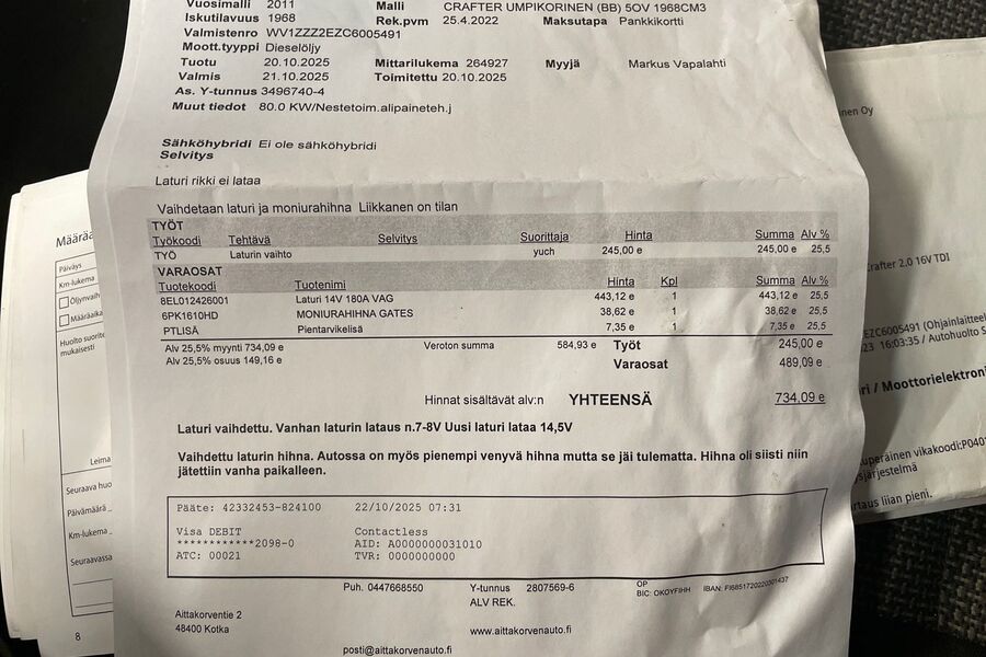 Volkswagen Crafter vaihtoauto