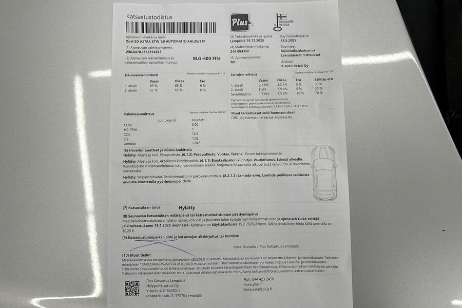 Opel Astra vaihtoauto