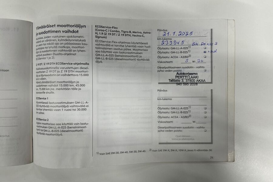 Opel Astra vaihtoauto