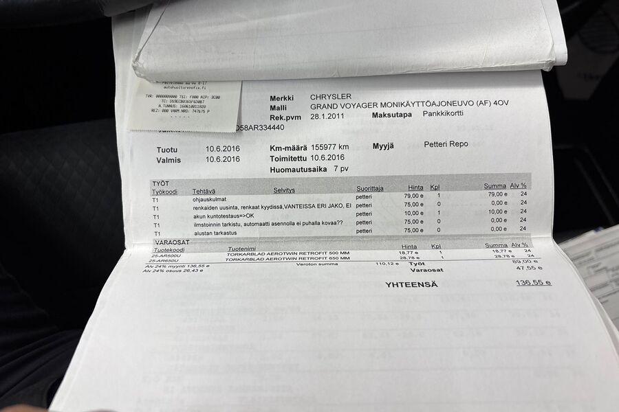 Chrysler Grand Voyager vaihtoauto