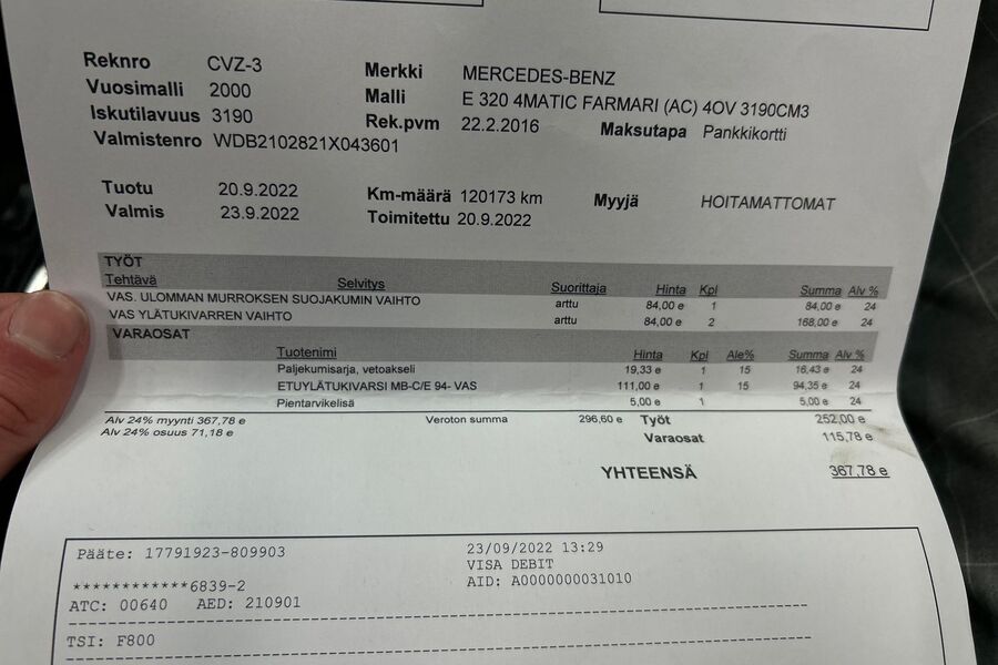 Mercedes-Benz E vaihtoauto