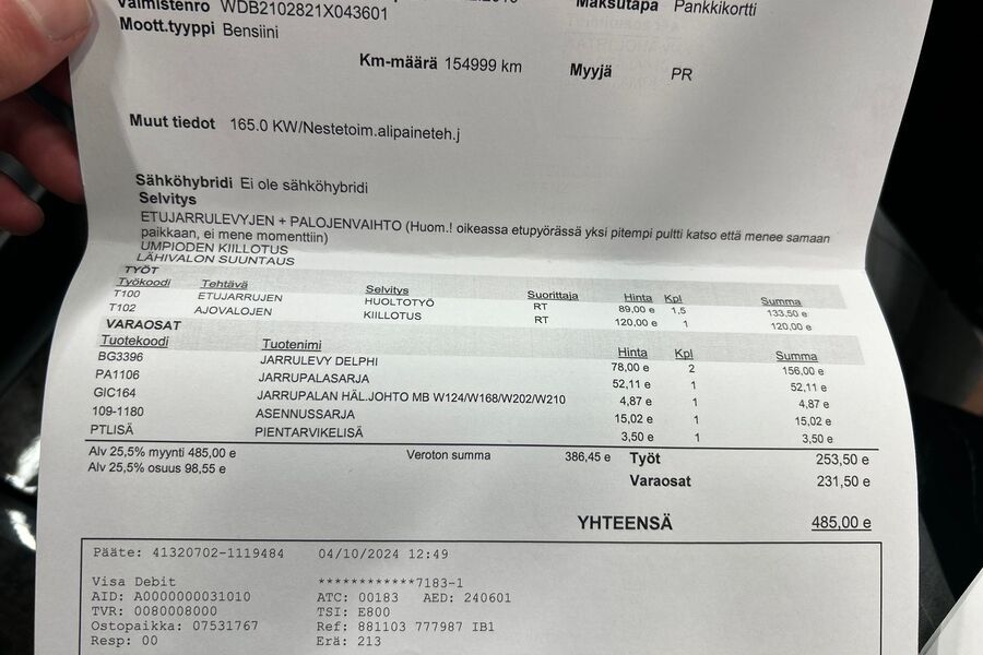 Mercedes-Benz E vaihtoauto