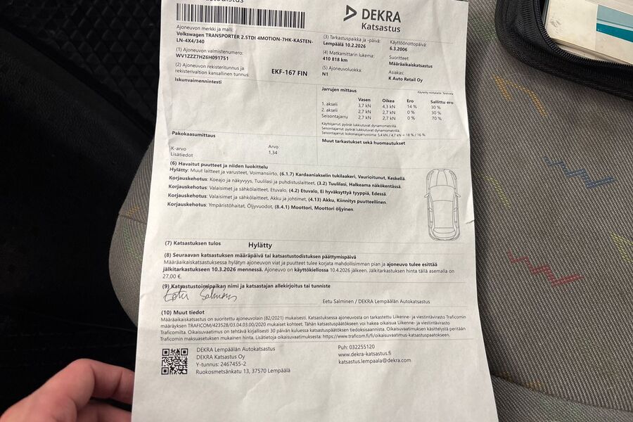 Volkswagen Transporter vaihtoauto