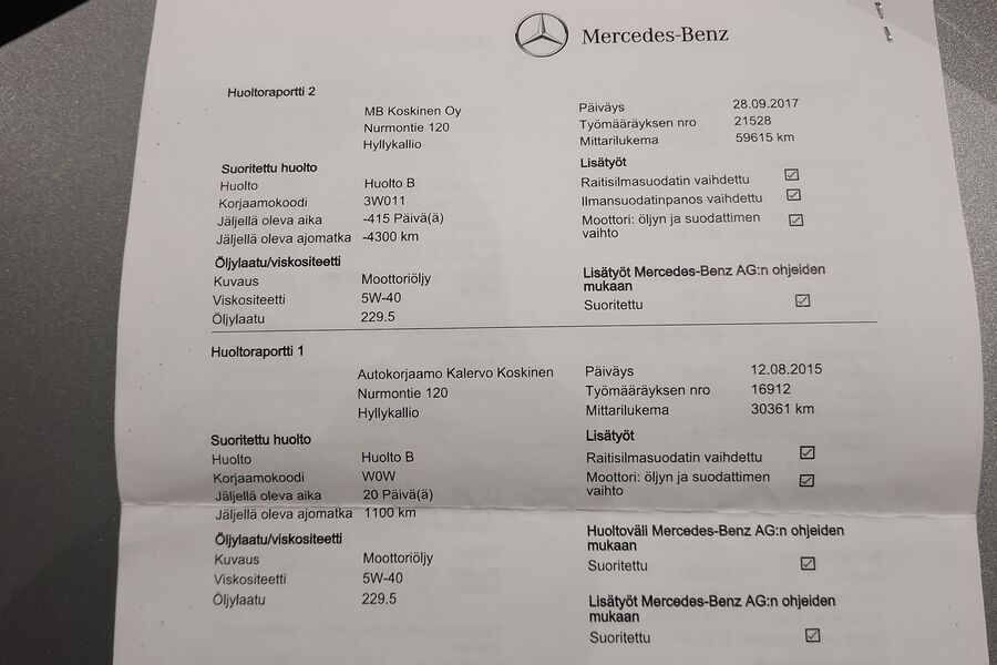 Mercedes-Benz C vaihtoauto