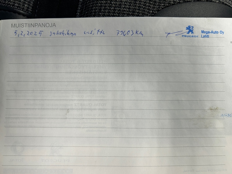 Peugeot 3008 vaihtoauto