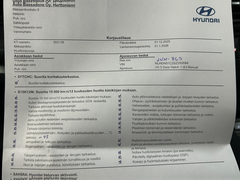 Hyundai i10 vaihtoauto