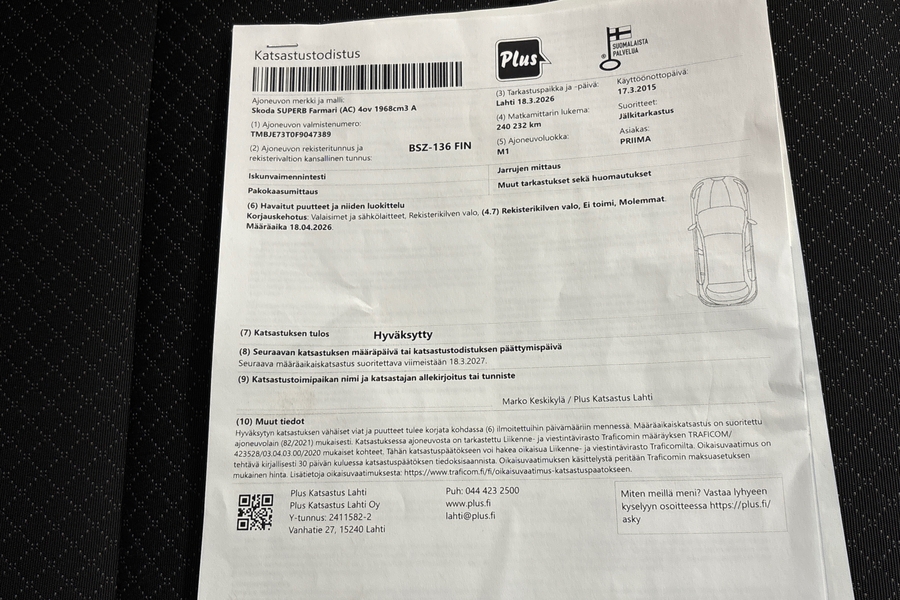 Skoda Superb vaihtoauto