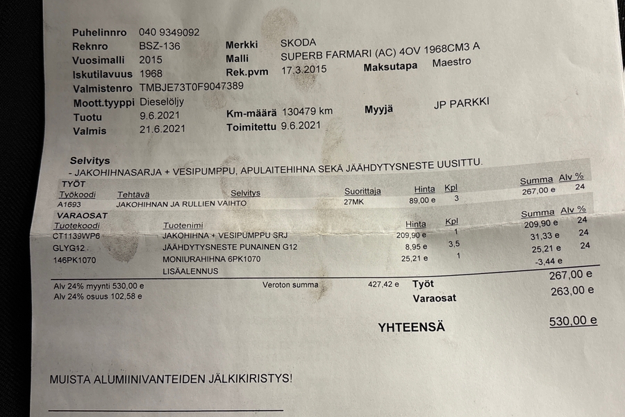 Skoda Superb vaihtoauto