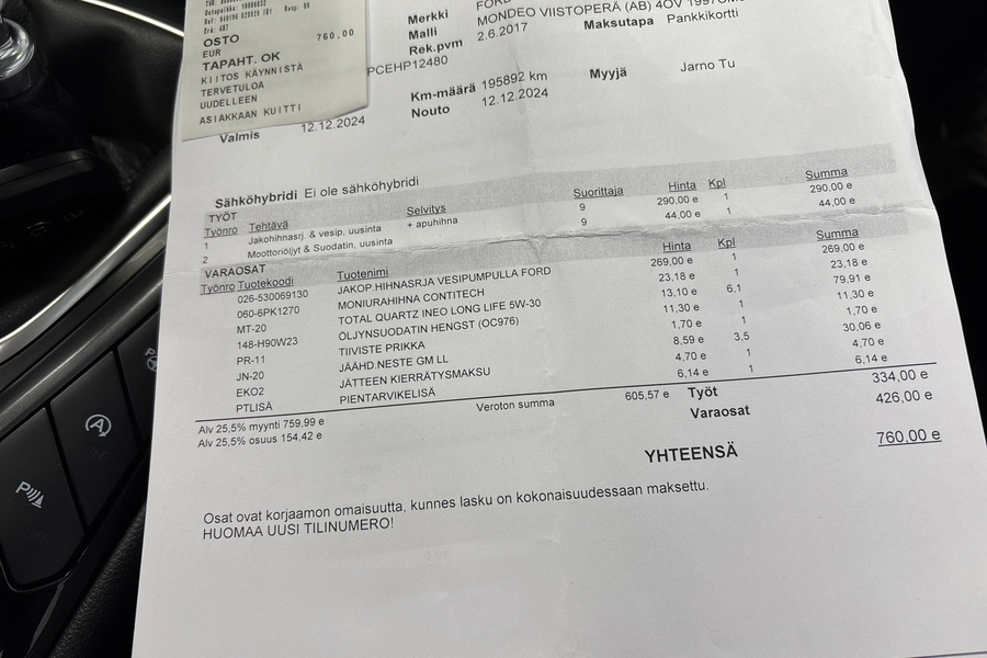 Ford Mondeo vaihtoauto