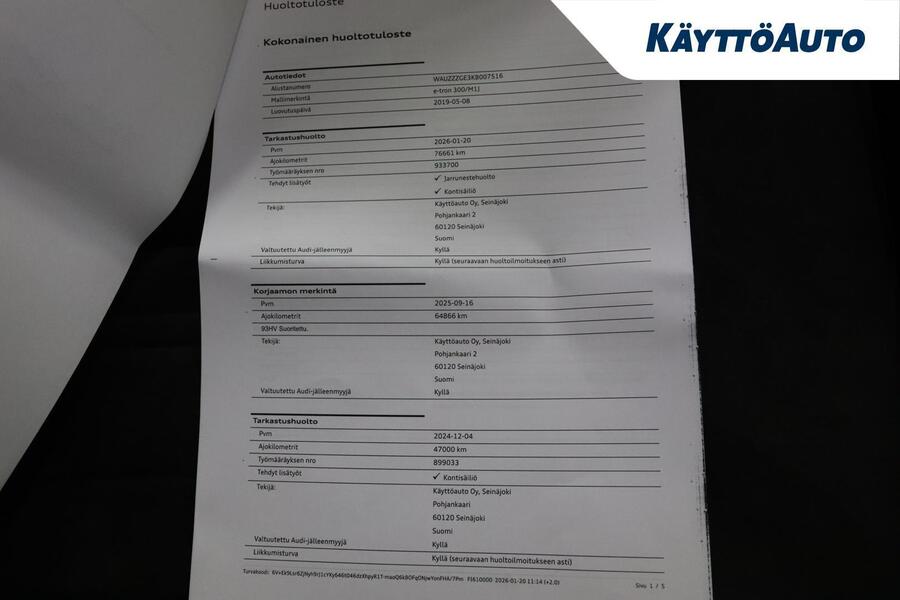 Audi e-tron vaihtoauto