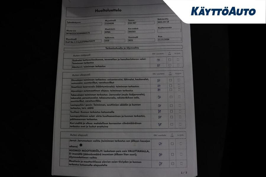 Volkswagen Golf vaihtoauto